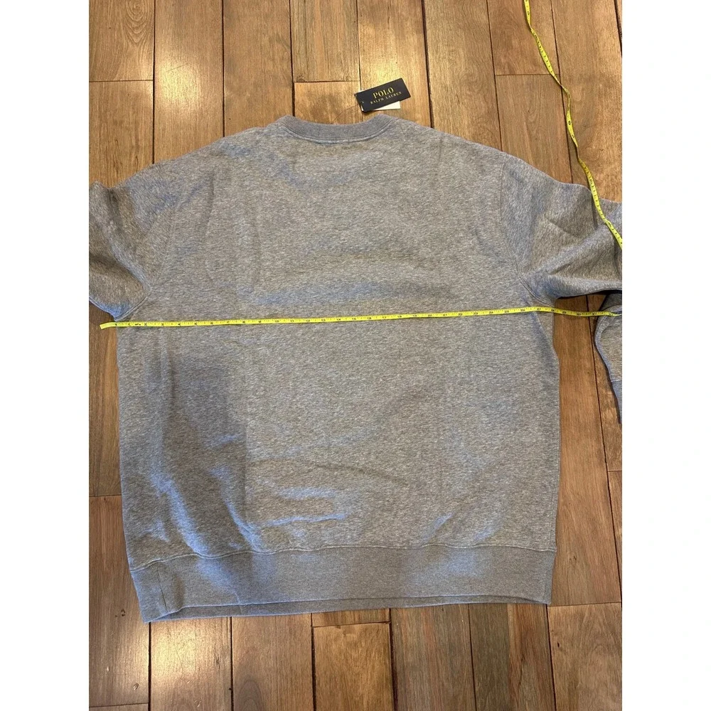 Polo Ralph Lauren Polo Bear Basketball Sweatshirt Gray Mens 2XB Big & Tall NWT
